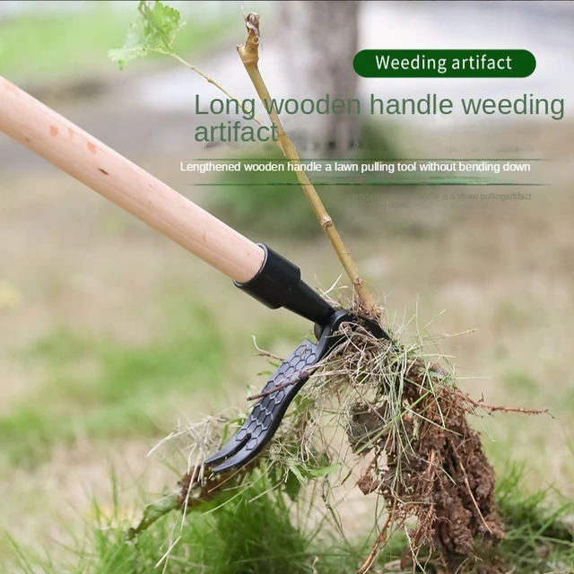 Új No-Bend Weeder Stand-Up Kézikönyv Gyomláló Lapátgyűjtő Gyomoros Kerti Gyomnövény Gyökérkerti Tisztító Szerszámok Kiegészítők - Image 3