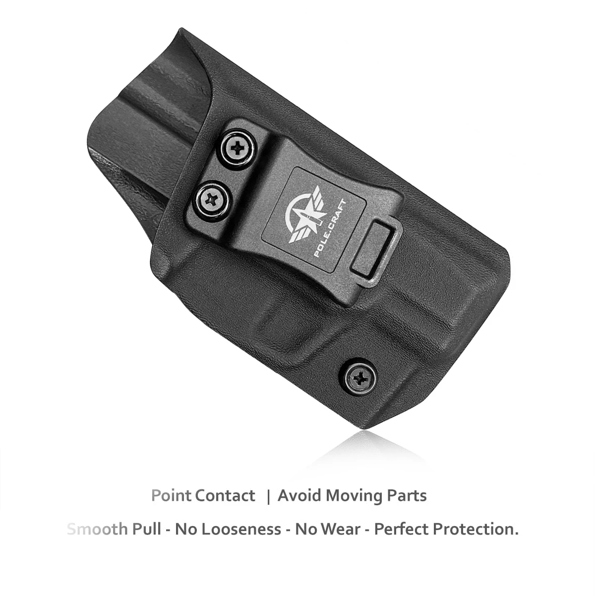 Ruger Max-9 Holster IWB Kydex for Ruger Max-9 Barrel 3.20'' Pocket Pouch - Inside Waistband Concealed Carry - Black 2