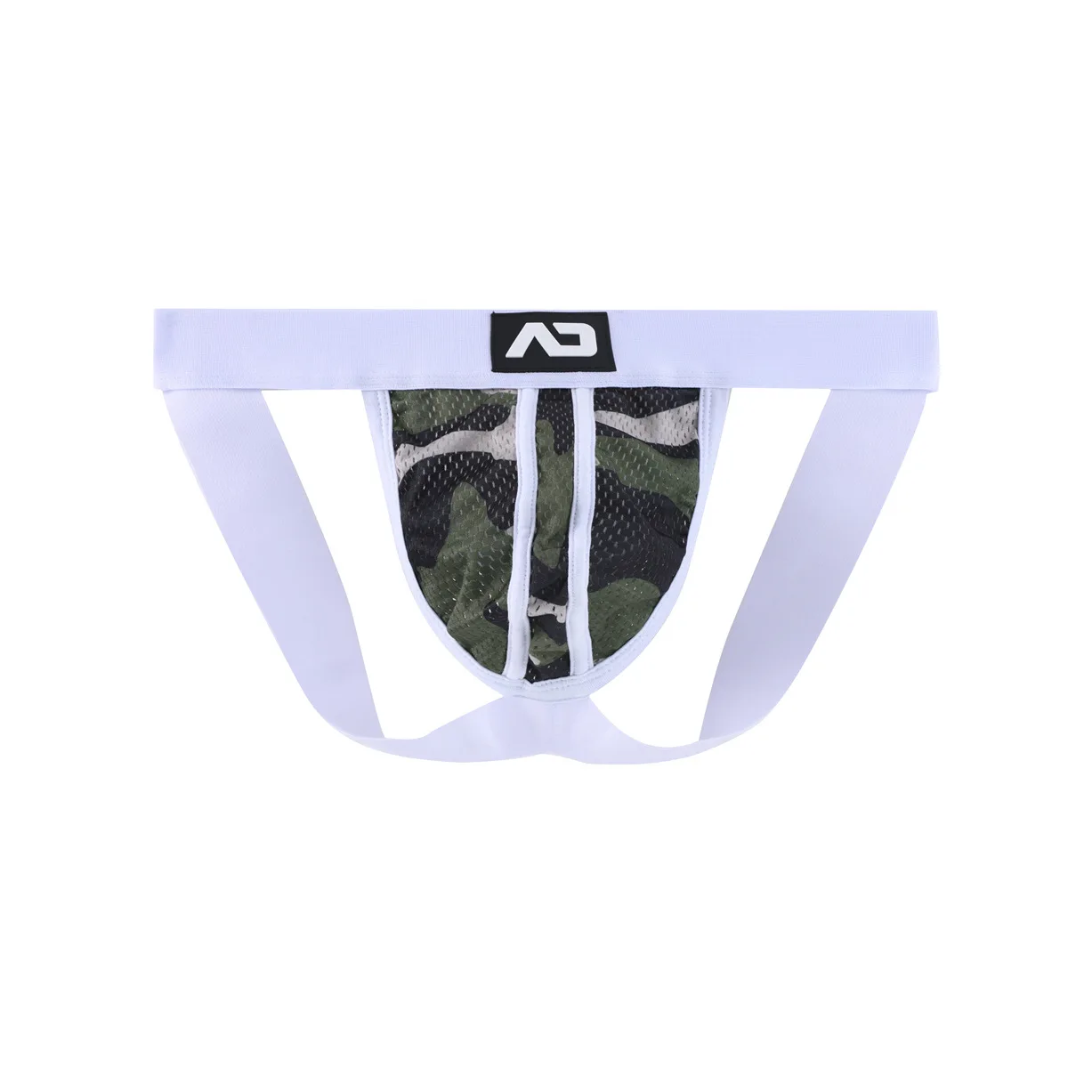 New addicted men's double-cubed underwear boys U convex bag hollow sexy camouflage rear empty triangular pants 6