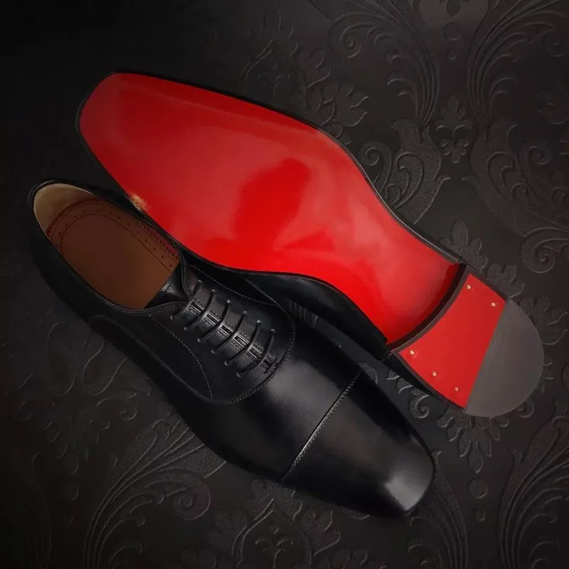 zapatos suela roja hombre