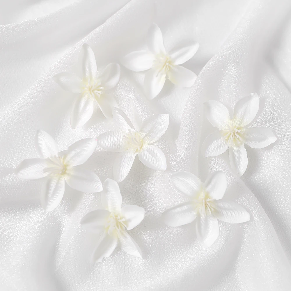 Five Star Artificial Flower Heads for DIY Home and Event Decoration