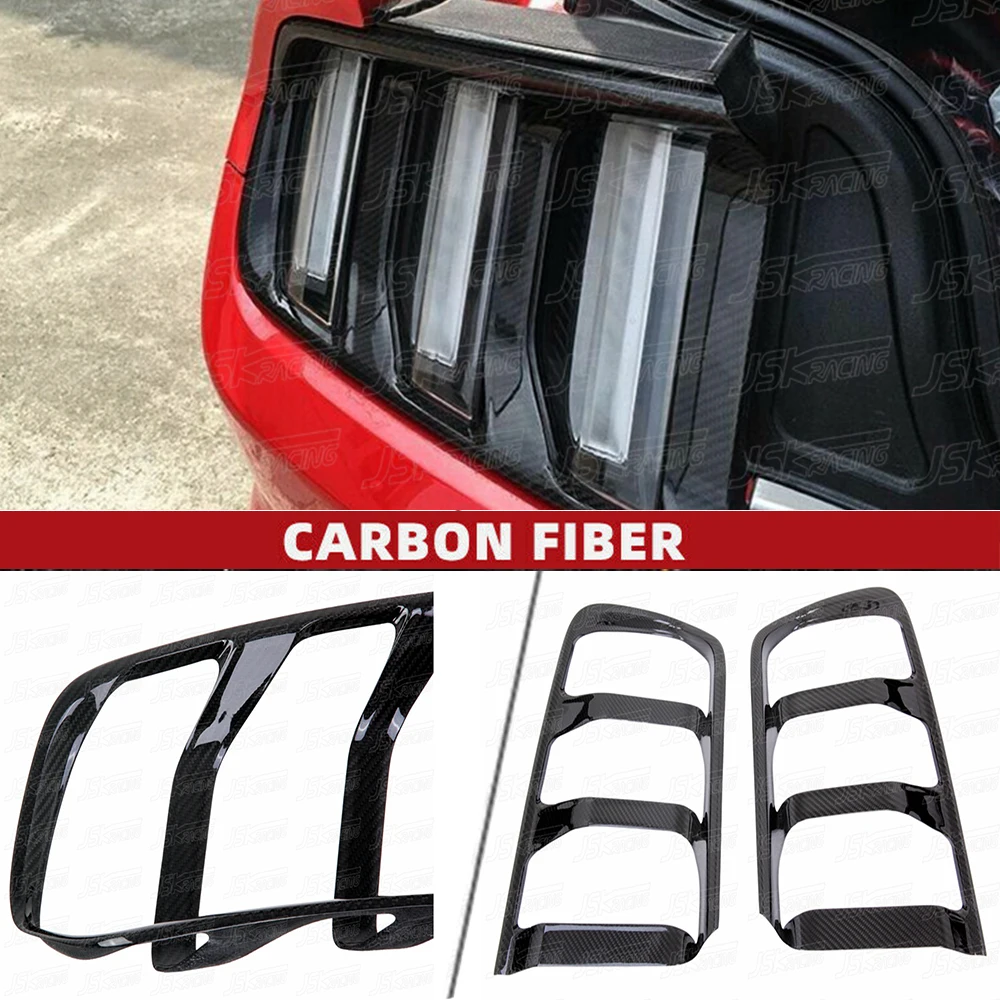 

Carbon Fiber Rear Tail Lamp Cover For Ford Mustang 2015-2016(JSKFDMT15035)