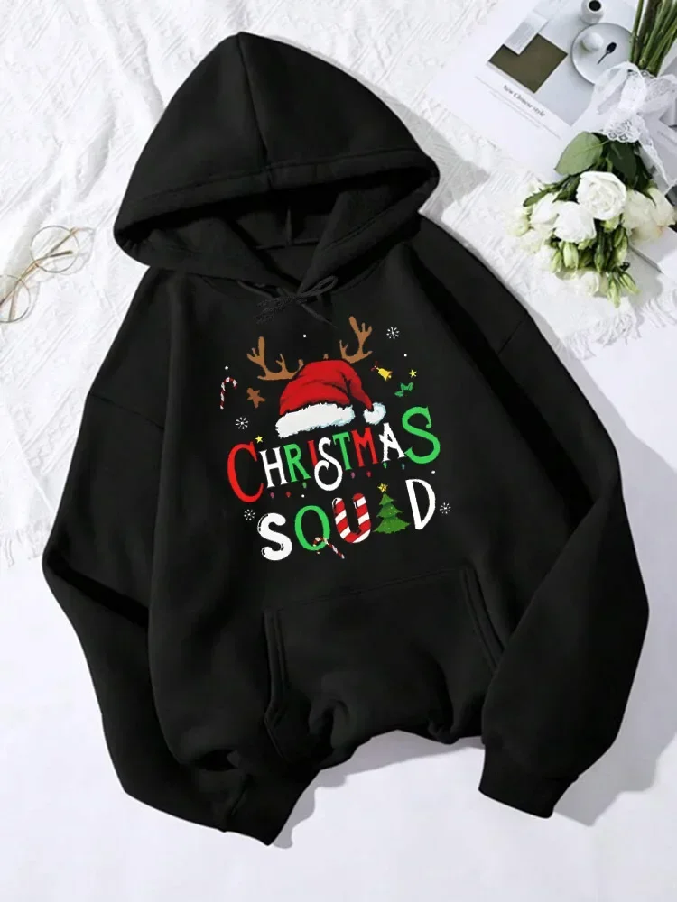 Family Christmas 2024 Squad Clothes Matching Christmas Santa Reindeer Team Unisex Clothes Christmas Crew   Female Clothes 2