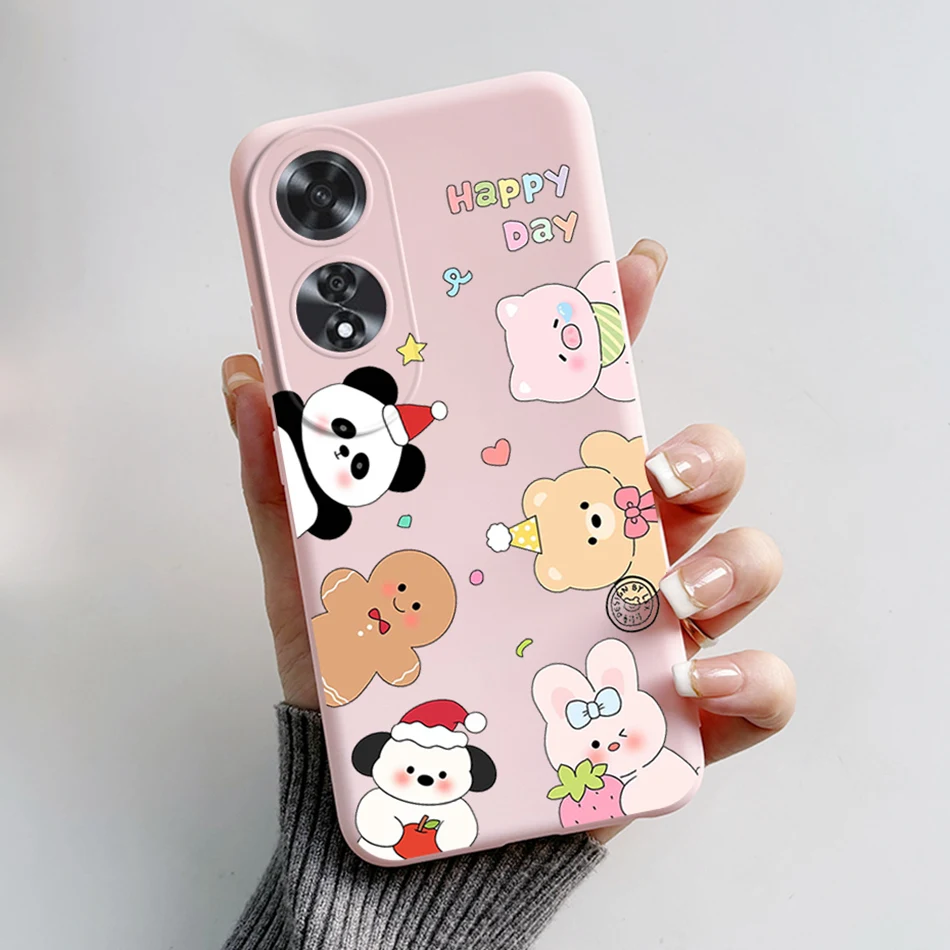 Cute Bear and Frog Cartoon Painted Shockproof Soft Silicone Back Cover Case