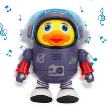 

Electric Toys Robots Will Dance Space Duck Puzzle Yellow Duck Light Concert Singing and Swinging Eyes Funny Children Gifts