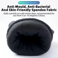 NOFOXO Winter Thermal Skiing Gloves Waterproof Touch Screen Gloves Outdoor Sports Warm Cycling Fishing Running Gloves Men Women 5