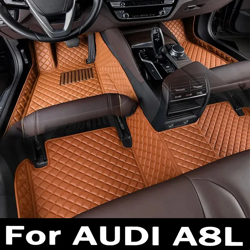 

Car Mats For AUDI A8L D3 4E W12 5seat 2006~2010 Anti-dirt Pad Carpets Leather Floor Mat Rugs Pad Interior Parts Car Accessories