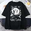 Vintage Men T-Shirts Nightmare Before Christmas Print Short-sleeved Gothic Retro T-shirt Top Y2K Shirt Streetwear Harajuku 4