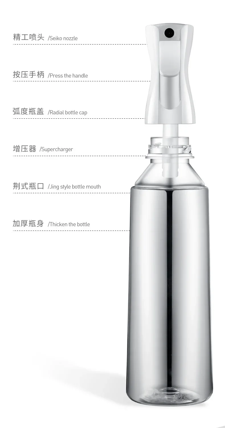 Spray Bottle Continuous Hair Plant Mist Spray Bottle for Curly Hair Styling Product Plant Barber