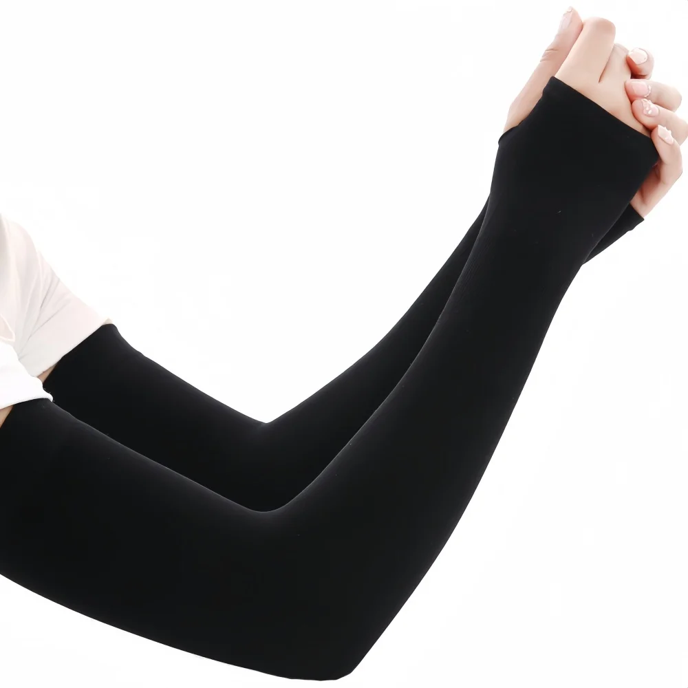 Arm sleeves 1Pairs Sports Arm Compression Sleeve Basketball Cycling Arm Warmer Summer Running UV Protection Volleyball Sunscreen Bands