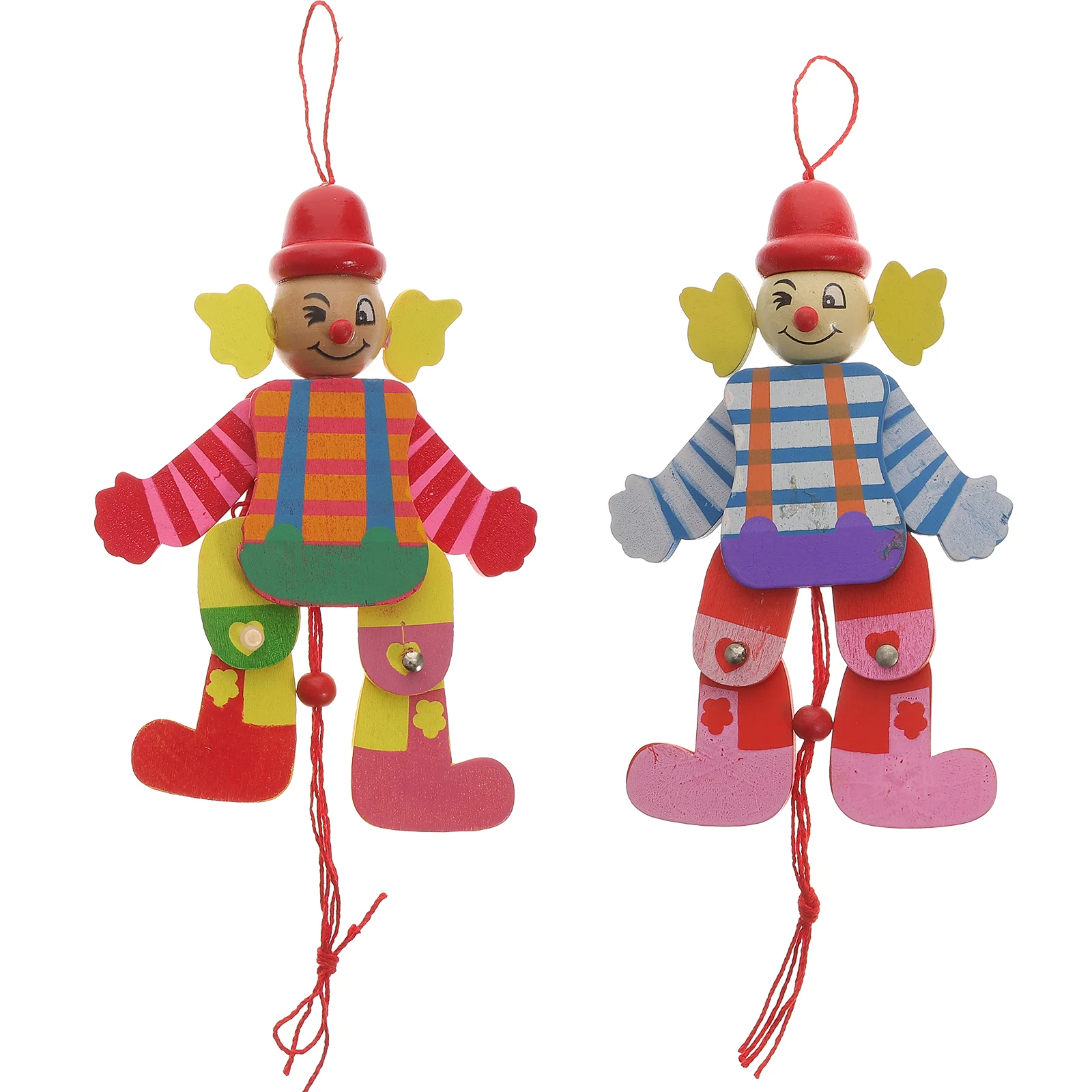 

Marionettes Puppet Pull String Clown Kids Marionette Toy Clown Marionettes Puppet Wood Clown Toy