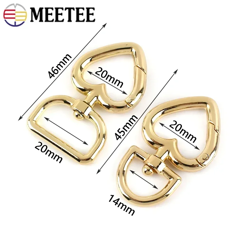 YIXI-SBest 12 Fibbie Girevoli A Forma Di Cuore A Forma Di Cuore