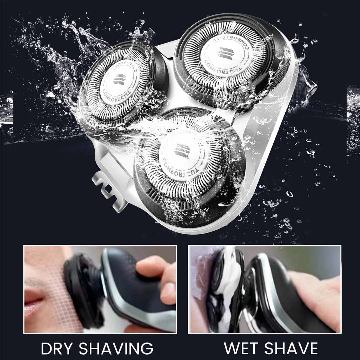 Replacement Shaver Head for Philips S5000 S5370 S5571 S5420 S5140 S5078 S5077 S5050 S5082 S5380 S5400 Razor Blade Silver electric shaver head,electric shaver blades