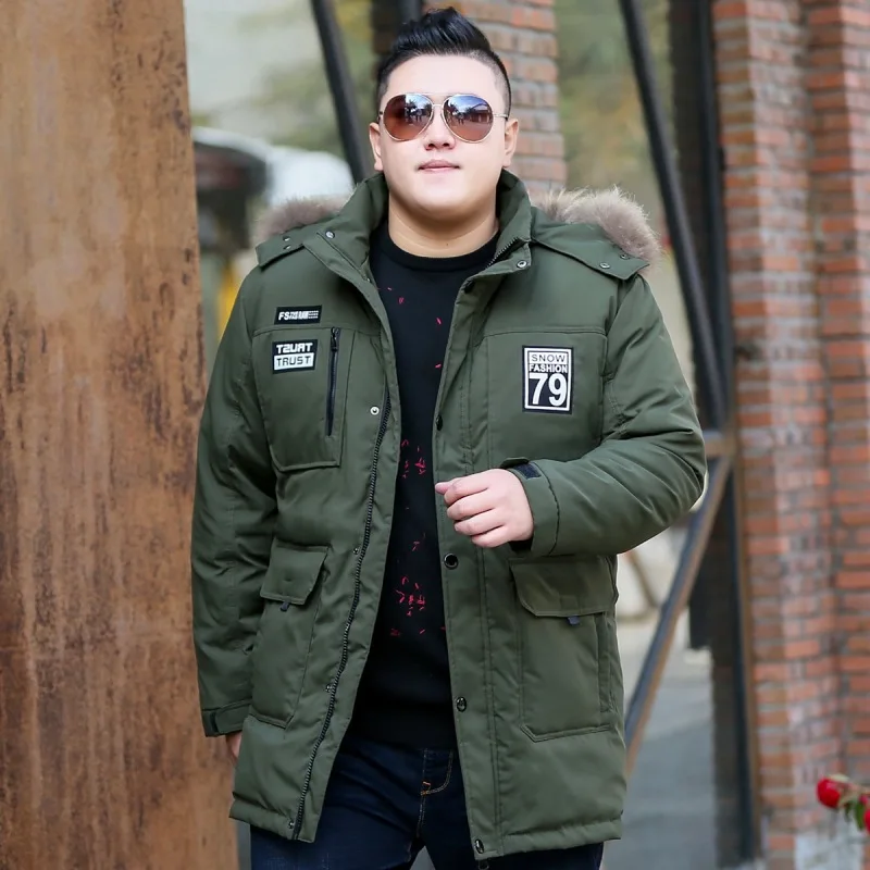 Coldproof Winter Thicken 85% White Duck Down Jacket Men 170KG 10XL 8XL Parkas Hooded Plus Size Warm Snow Outdoor Coats Clothes