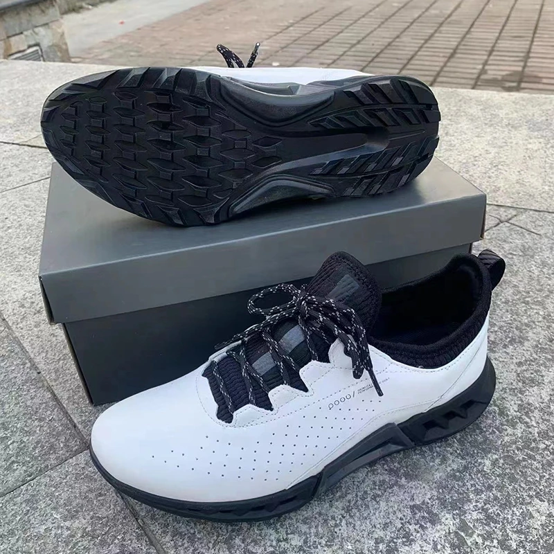 High-quality Men's Sports Shoes Leather Waterproof Anti-slip Comfortable Walking Fitness Outdoor Sports Casual Men's Golf Shoes