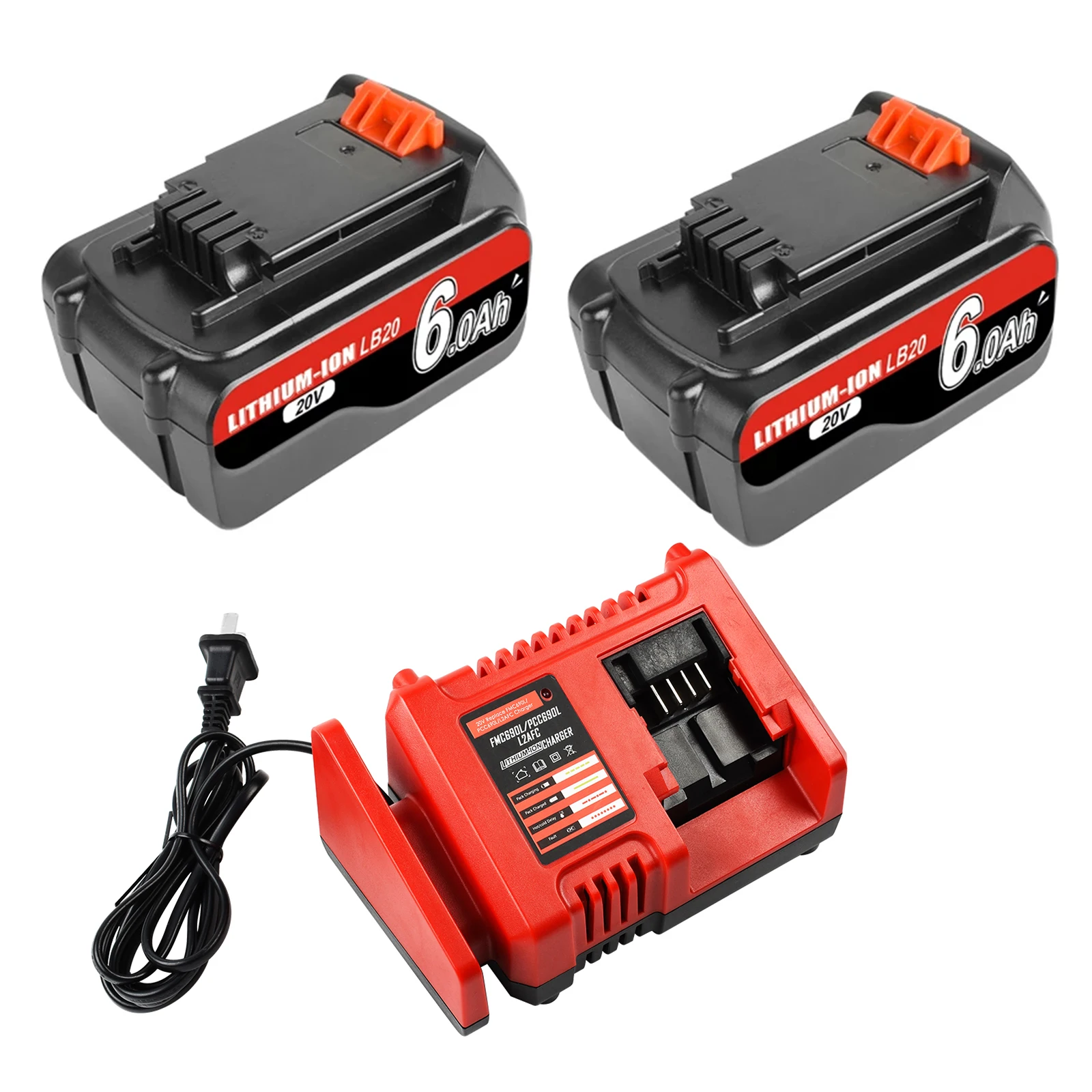 black decker L2AFC OPE 20v max lithium ion fast charger