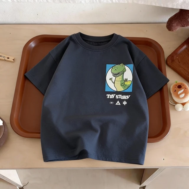 Toy Story Boys T-shirt Summer Clothes Children Short Sleeve Tops Tees Printed Cartoon Fashion Kids Costume Casual Tshirts 1-7y