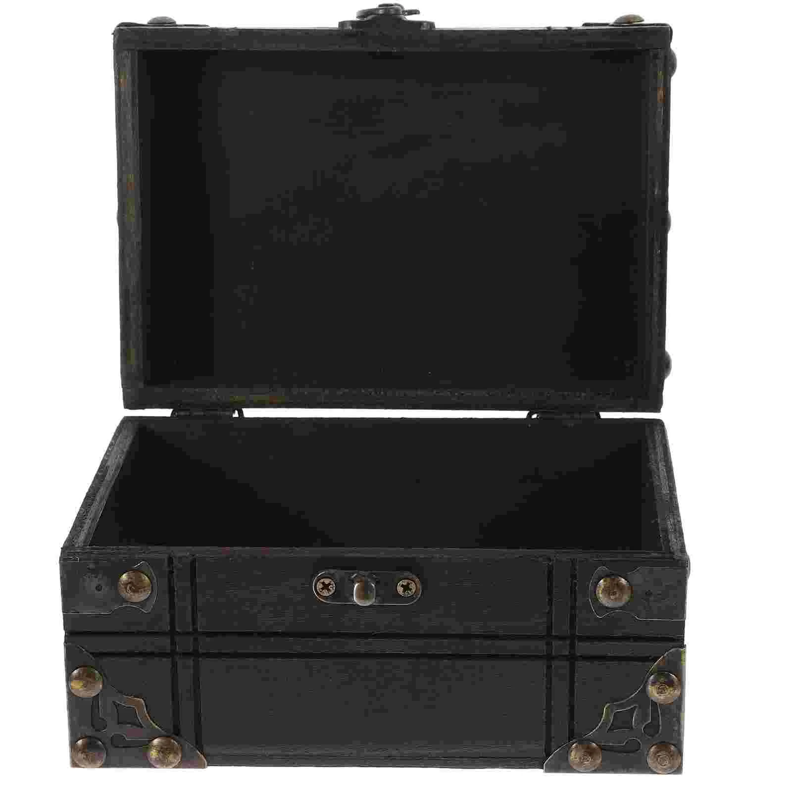 

Wooden Vintage Trinket Box Jewelry Storage Box Retro Treasure Box Treasure Jewelry Chest