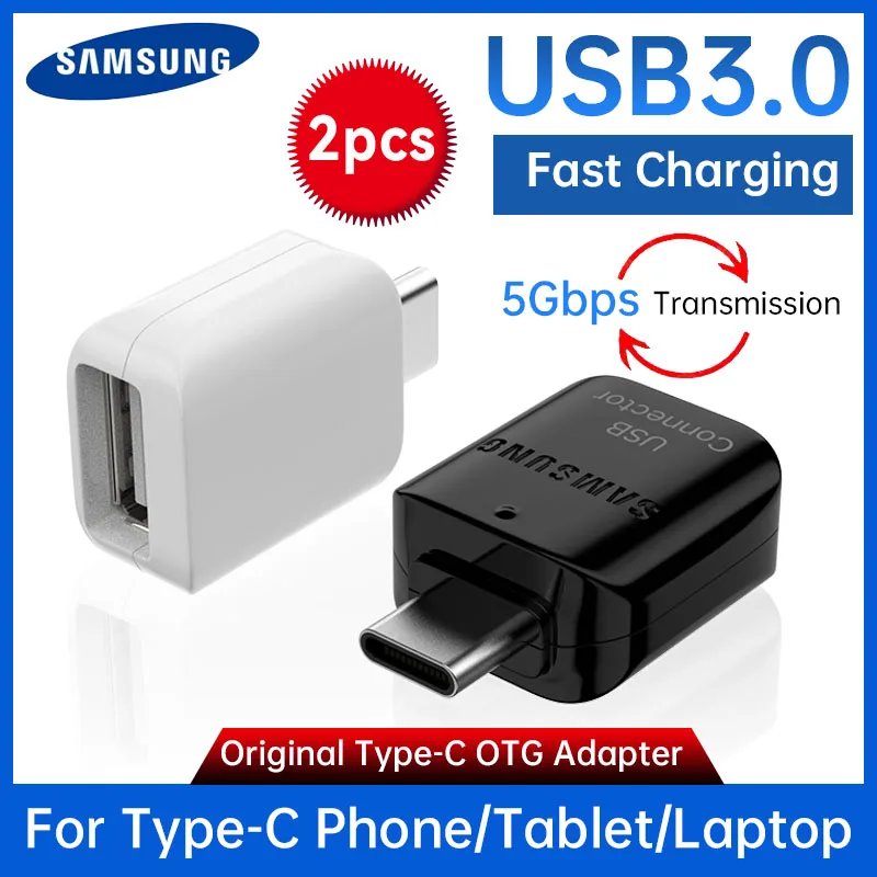 OTG Original USB 3.0 To Type C Adapter USB-A Converter for Samsung S26 S25 S24 A90 A56 A36 Car Charging Connector Card Reader