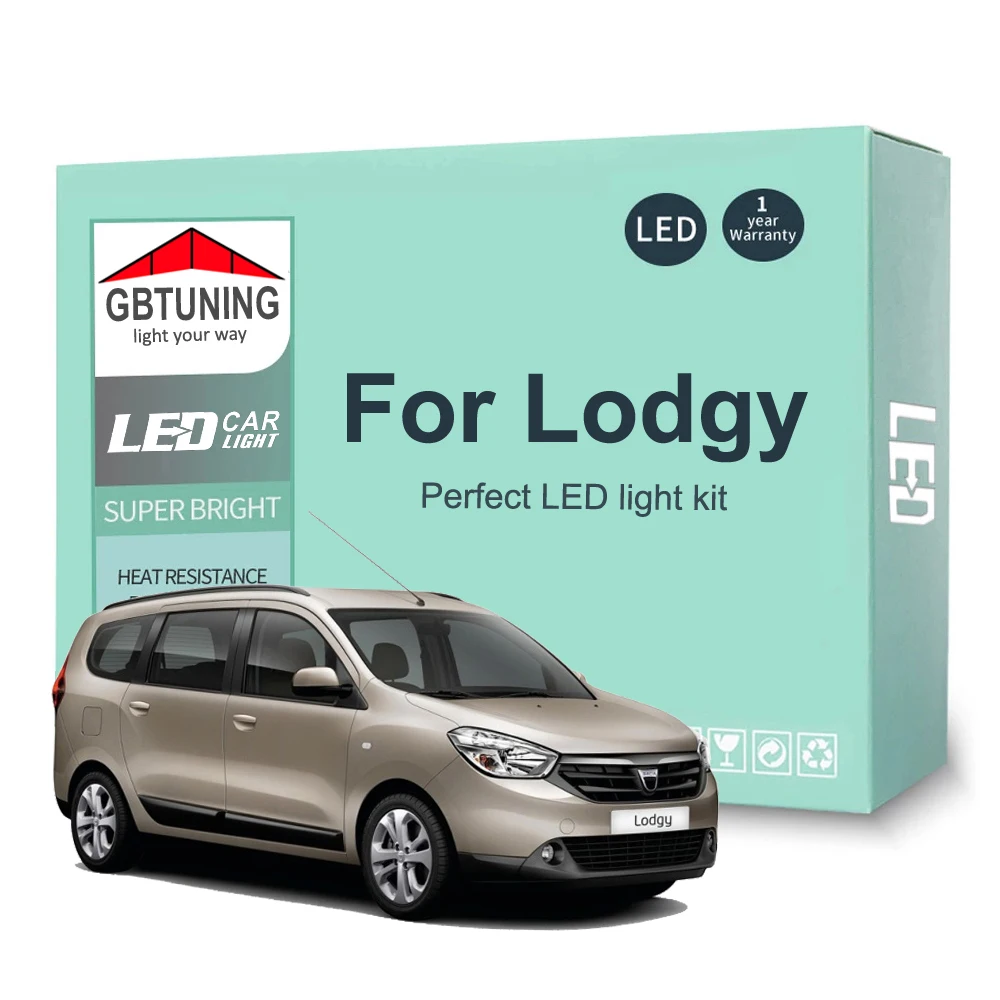 11Pcs LED Interior Light Bulb Kit For Dacia Lodgy Car Dome Trunk Canbus No Error