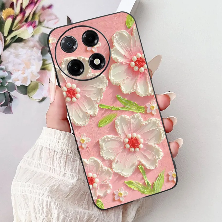 Sleek Black Silicon Soft TPU Phone Case - Modern Design Back Cover