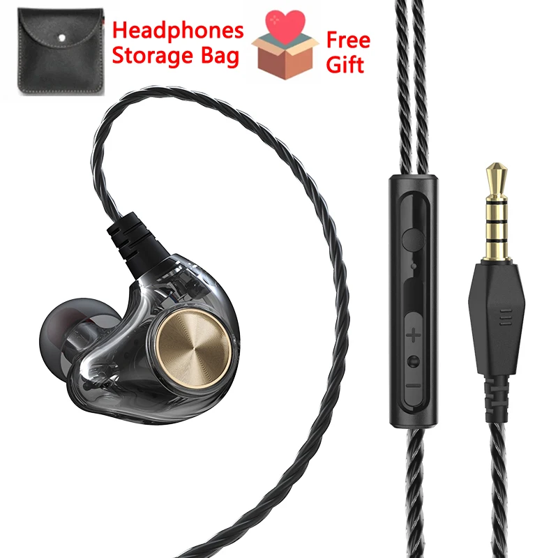 Enhanced Bass Wired Headphones with Microphone - Noodle Style Sport Earphones