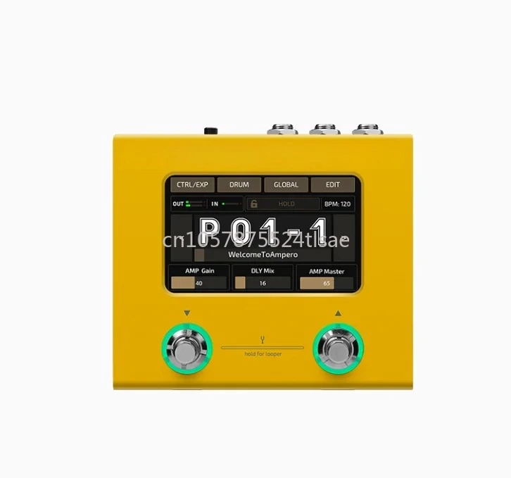 듀얼 코어 디지털 신호 처리 플랫폼을 탑재한 미니 초소형 앰프 모델러 및 효과 프로세서