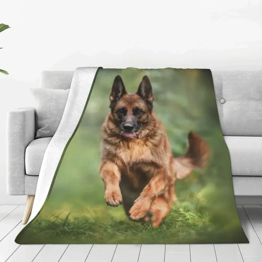 German Shepherd Plush Throw Blankets