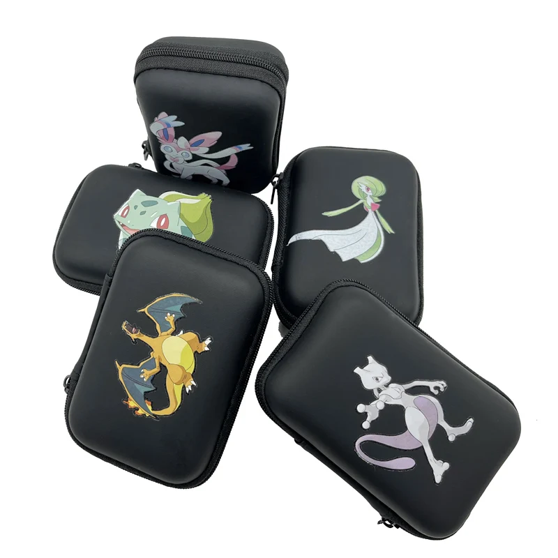 

Игровые карты Pokemon Pikachu, держатель для карт с 60 емкостью, альбом, жесткий держатель для книги, коробка для хранения наушников, подарки на день рождения