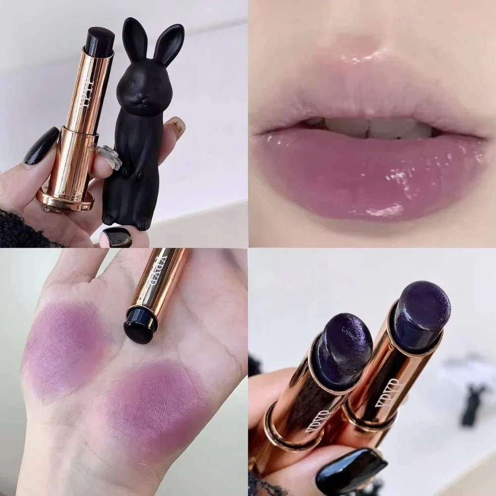 Black Rose Lip Balm Color Change Gloss Transparent Moisturizing Lip Tint Moisturizing  Not Dryness Lipstick Makeup Base Care