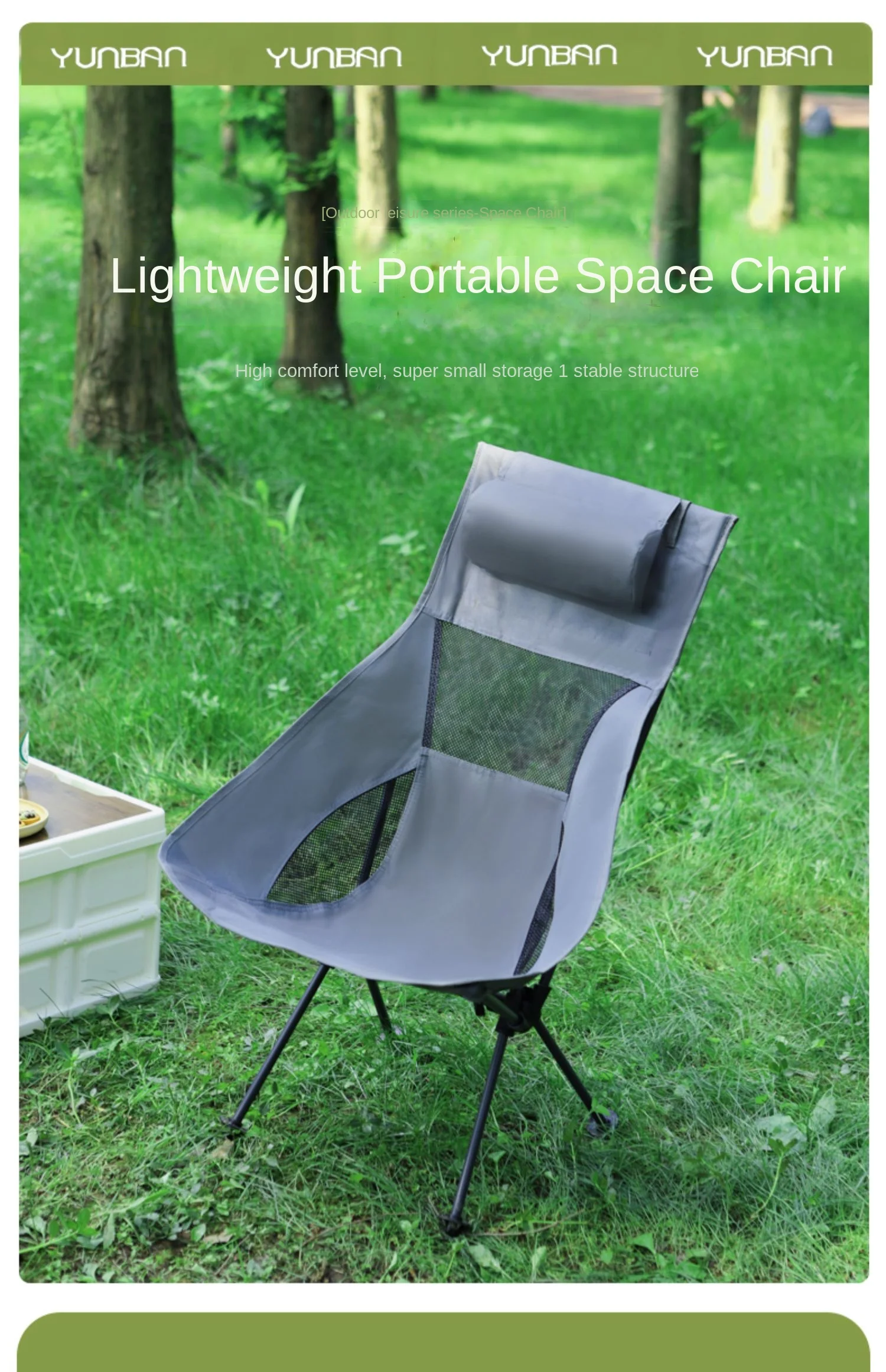 

outdoor folding space camping moon chair sketch portable fishing stool spring outing picnic beach chair