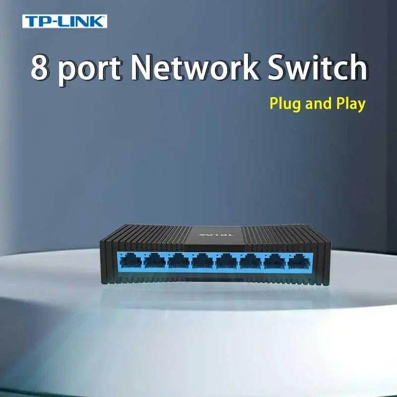 TP-LINK SOHO 네트워크 이더넷 허브 네트워킹 Tp 네트워크 스위치, TL-SF1008 랜 스위치, 8 포트 RJ45, 10/100 Mbps
