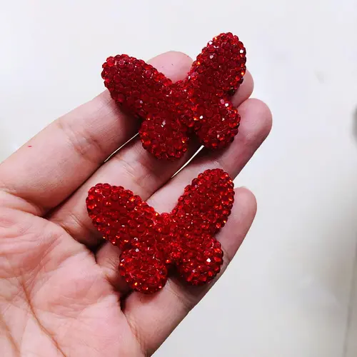 2Pcs Bling Colorful Pink Brown Leopard Print Bow Flat Back Decor Pink Blue Red Bowknot Charm Junk Phone Case Hair Accessories - Image 25