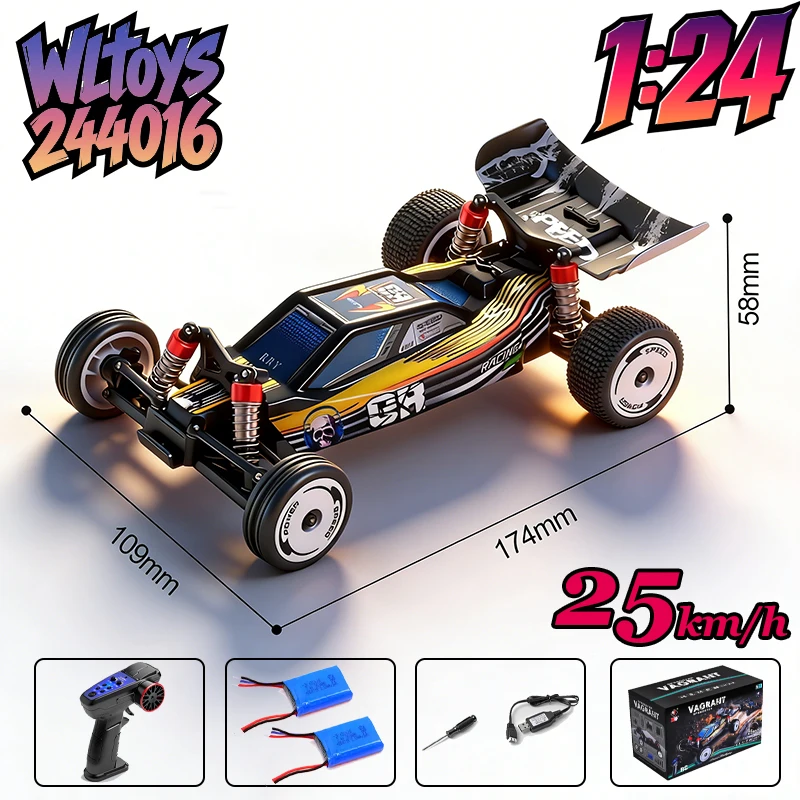 Voiture RC 4x4 2.4GHz 1:16 Tout Terrain Électrique