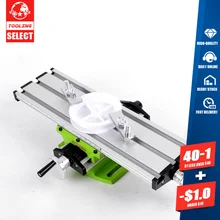 

Mini Multi-function Adjustable Milling Machine Cross Aluminum Table Compound Slide Worktable For Grinding Work Bench