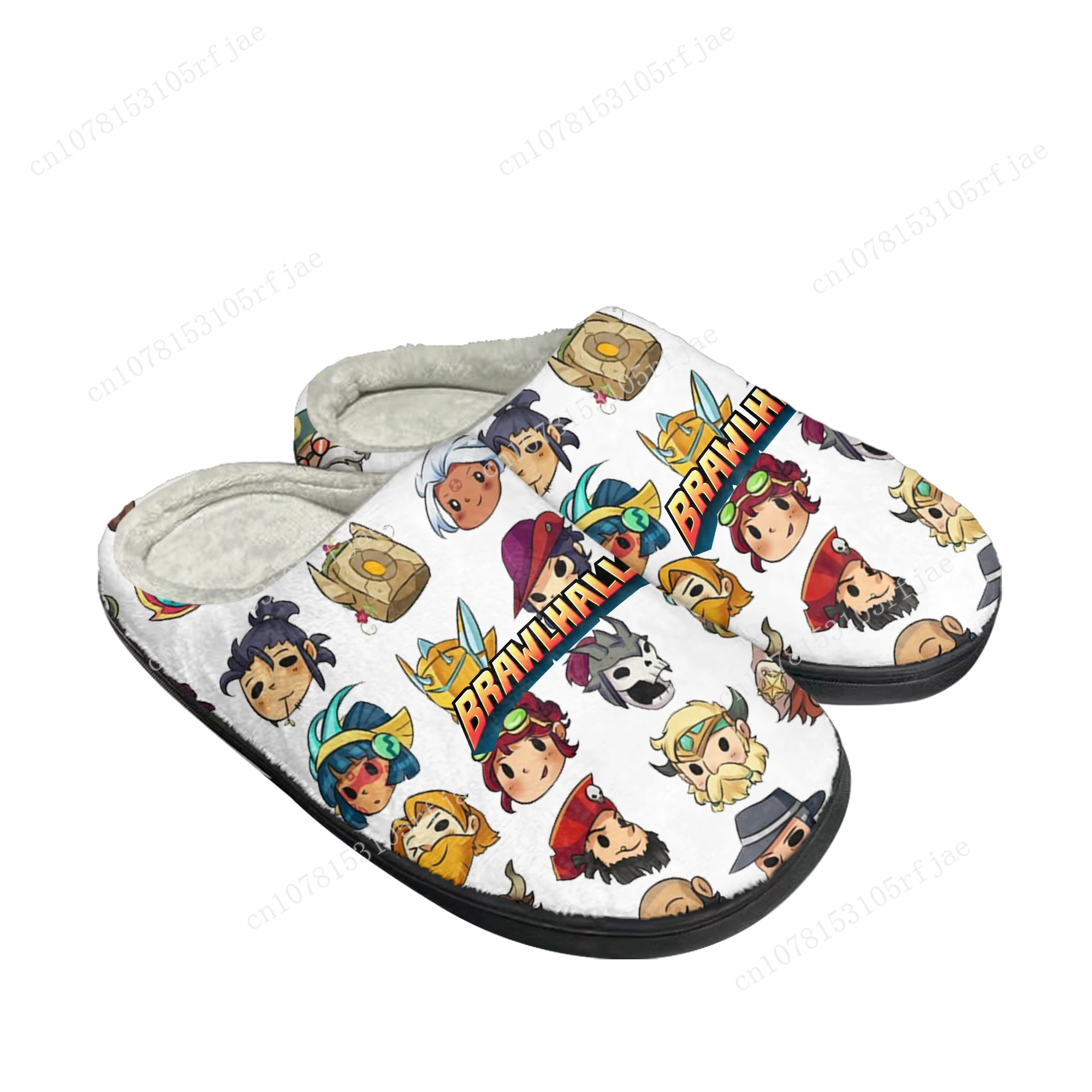 Brawlhalla Custom Home Cotton Slippers Cartoon Game Men Women Teenager Plush Bedroom Casual Keep Warm Shoes Tailor Made Slipper