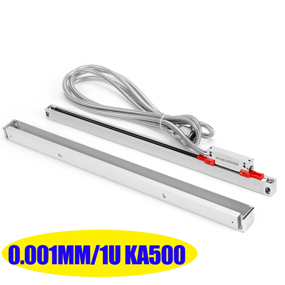 고정밀 KA-500 선형 스케일 KA500 선형 인코더, 5U, 5V, TTL 슬림, 18x20, 70 120, 170 220, 270, 320, 370, 420, 470MM, 1U, 0.001MM