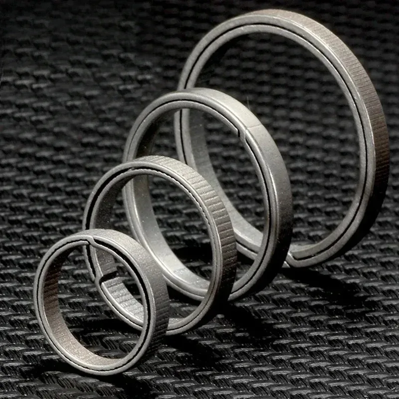 Sleek Titanium Keyring Pendant - Durable & Stylish Key Holder
