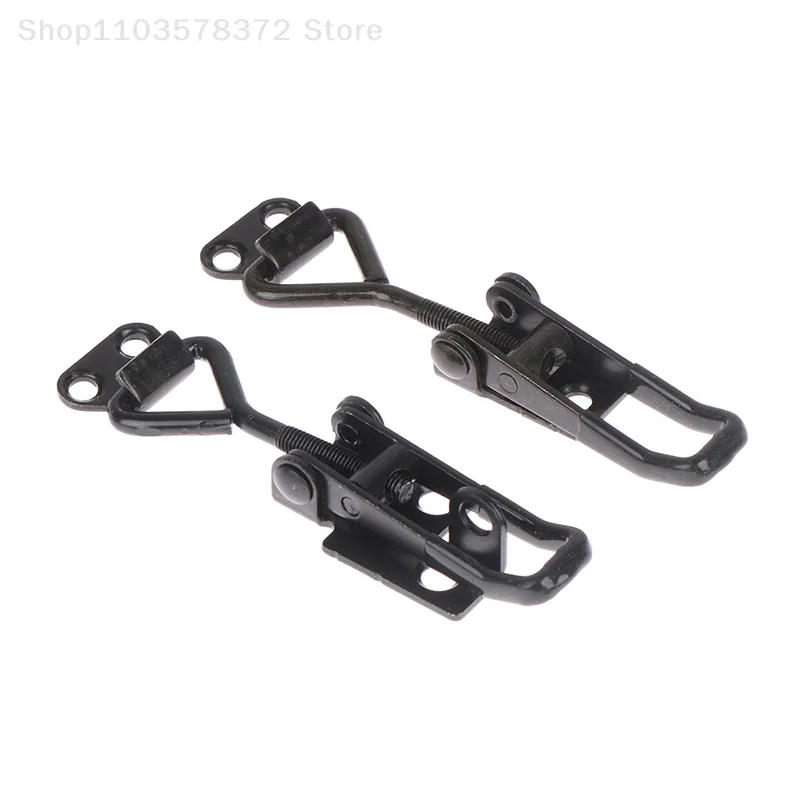 Description Picture 3 of itemAdjustable Cabinet Boxes Lever Handle Lock Hasp For Home Sliding Door Black Quick Clamp