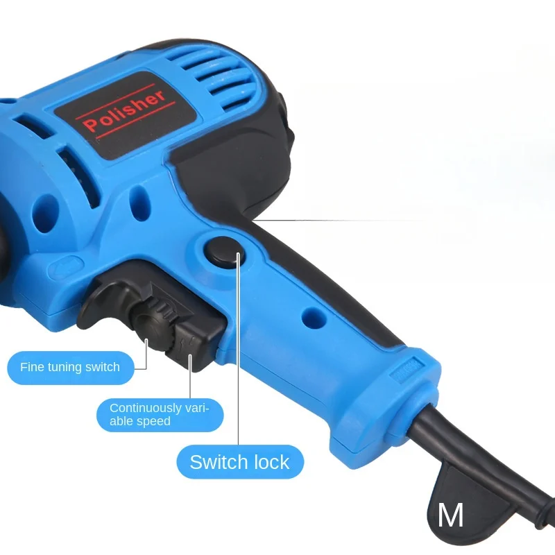 220V Automotive Polishing Machine Multifunction Car Polisher Stepless Speed Regulation Electric Waxing Car Body Polisher