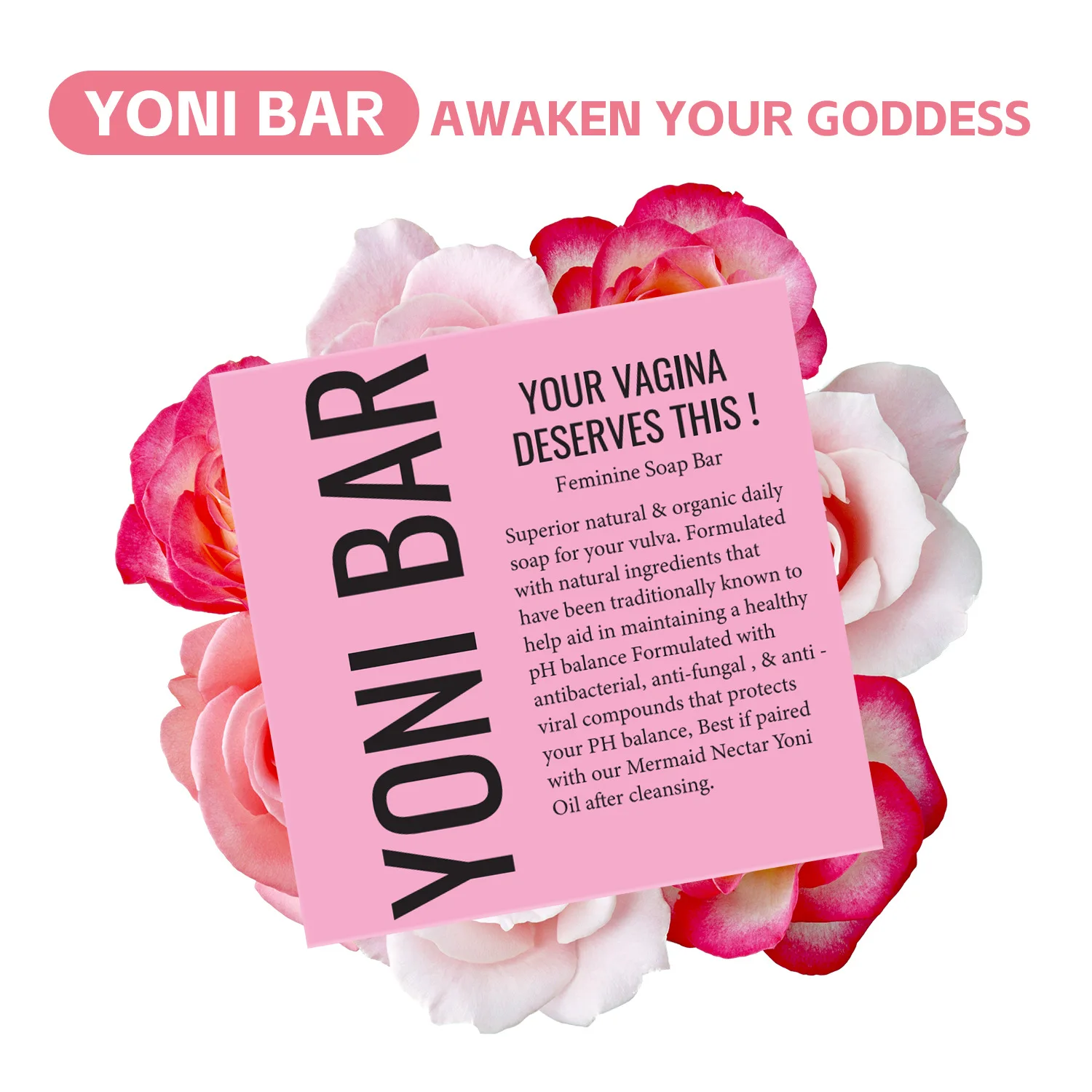 100g YONI soap Private essential oil soap Handmade cold bath bath Antibacterial deep cleaning Balance PH value Skincare