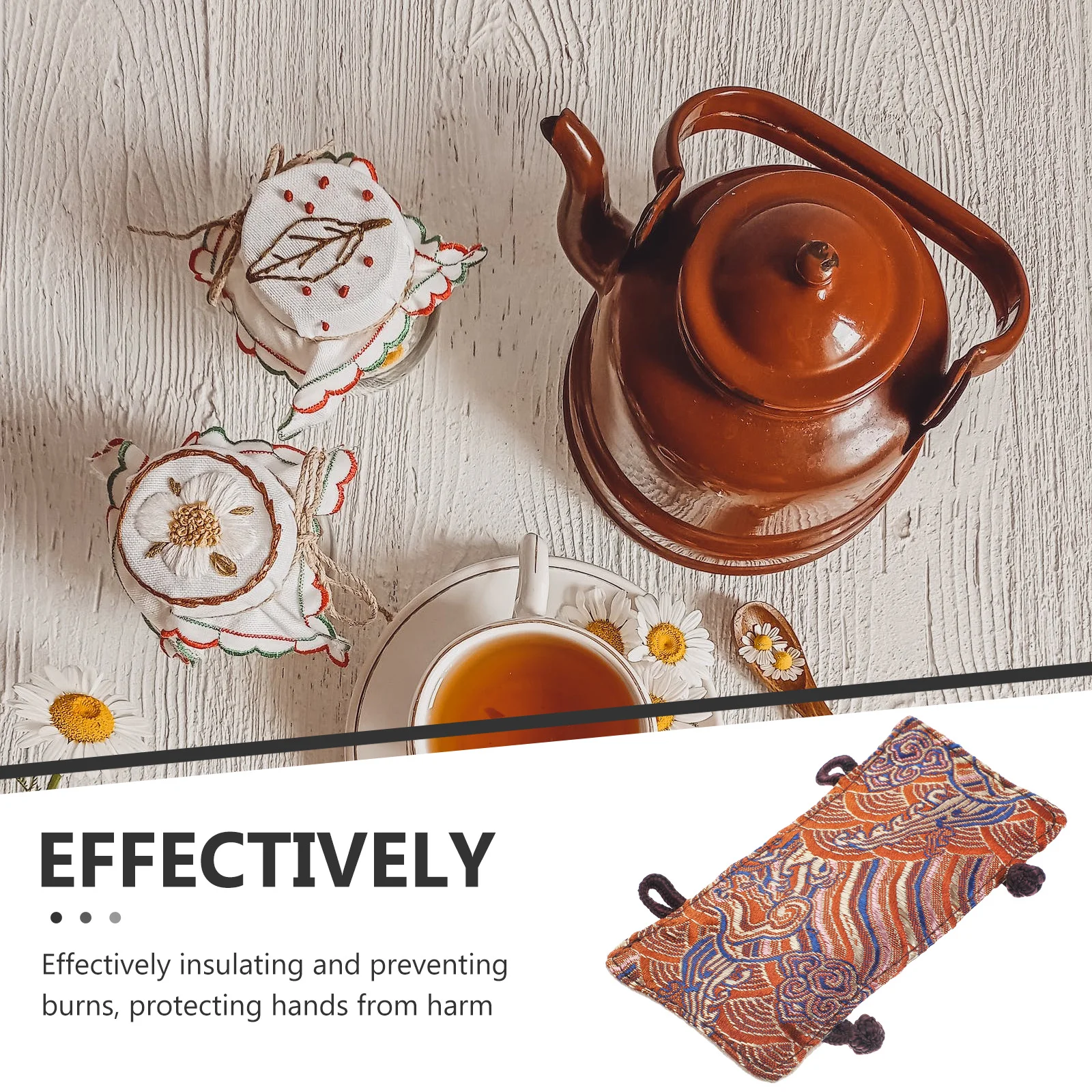 Pans Teapot Potholder Cloth Cover for Protection Use Anti-scald Anti-scalding Handle Sleeve Iron Kettle Teakettle Gloves