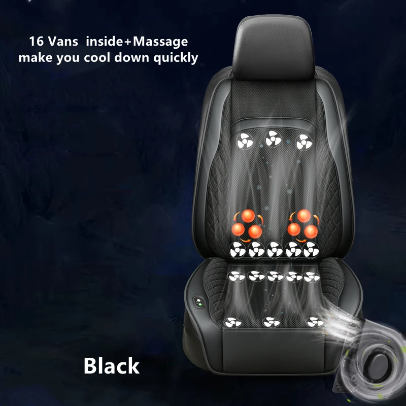 1pcs Car Ventilated Cooling Massage Seat Cushion For All Cars