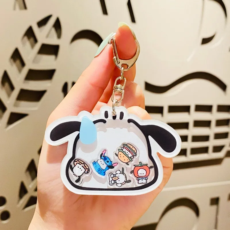 Shaker Key Holder Kawaii Keychain Hanger Cute Anime Kids Toys Creative Funny Student Schoolbag Cartoon Pendant Accessories 4