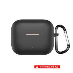 Silicone Earphone Protective Case with Carabiner - Premium Anti - Fall and Dustproof Cover - MOTO Buds Clip (Black)