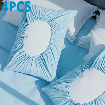 Disposable Nonwoven Pillowcases (4-Pack) – Breathable Travel & Hygiene Pillow Covers 1