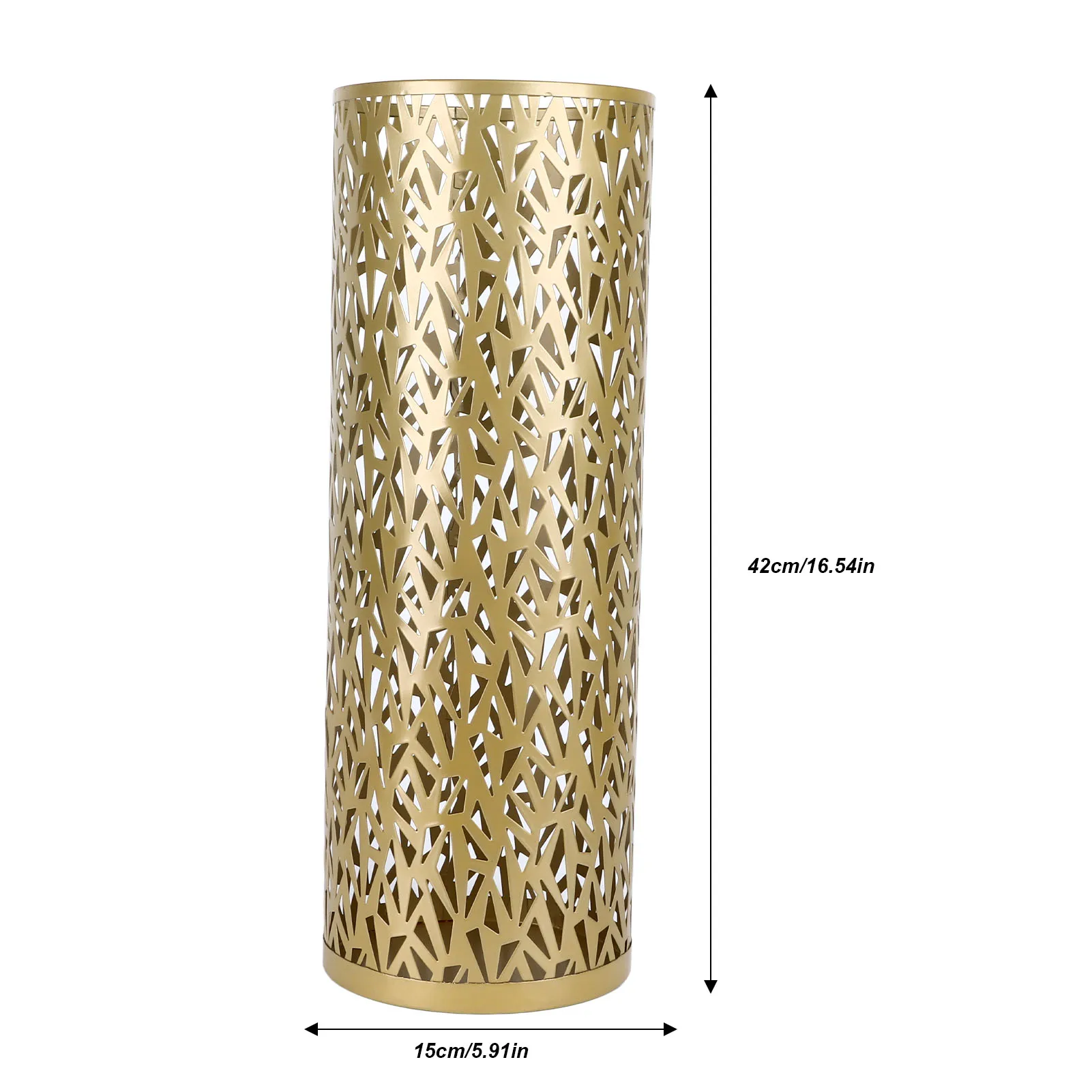 Umbrella Stand Rack For Entryway Metal Hollowed Freestanding Round Umbrellas Holder Organizer Bin For Home Hotel Office Decor