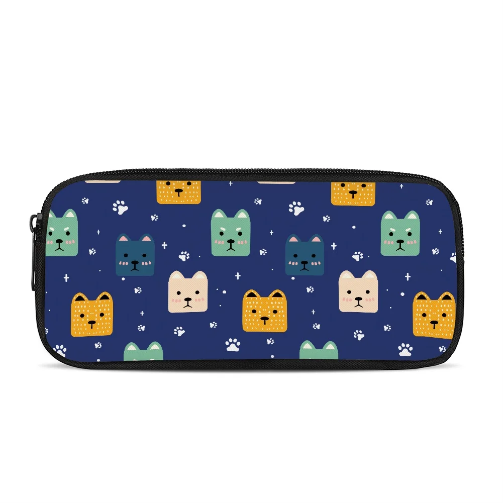 Cute Corgi  Pattern Pencil Pouch Custom Pencil Box Zipper Stationery Bag Birthday Gift Free Shipping