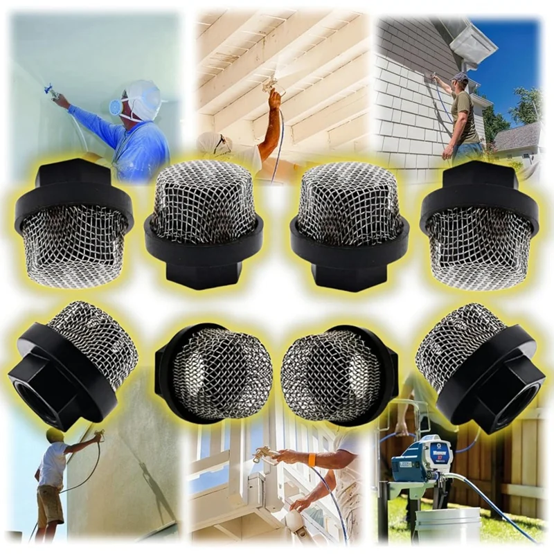 ABPQ-8Pcs 246385 Hose Inlet Strainer Filter Inlet Suction Strainer Mesh Suitable For Ultra 395 495 390 Airless Paint Sprayers