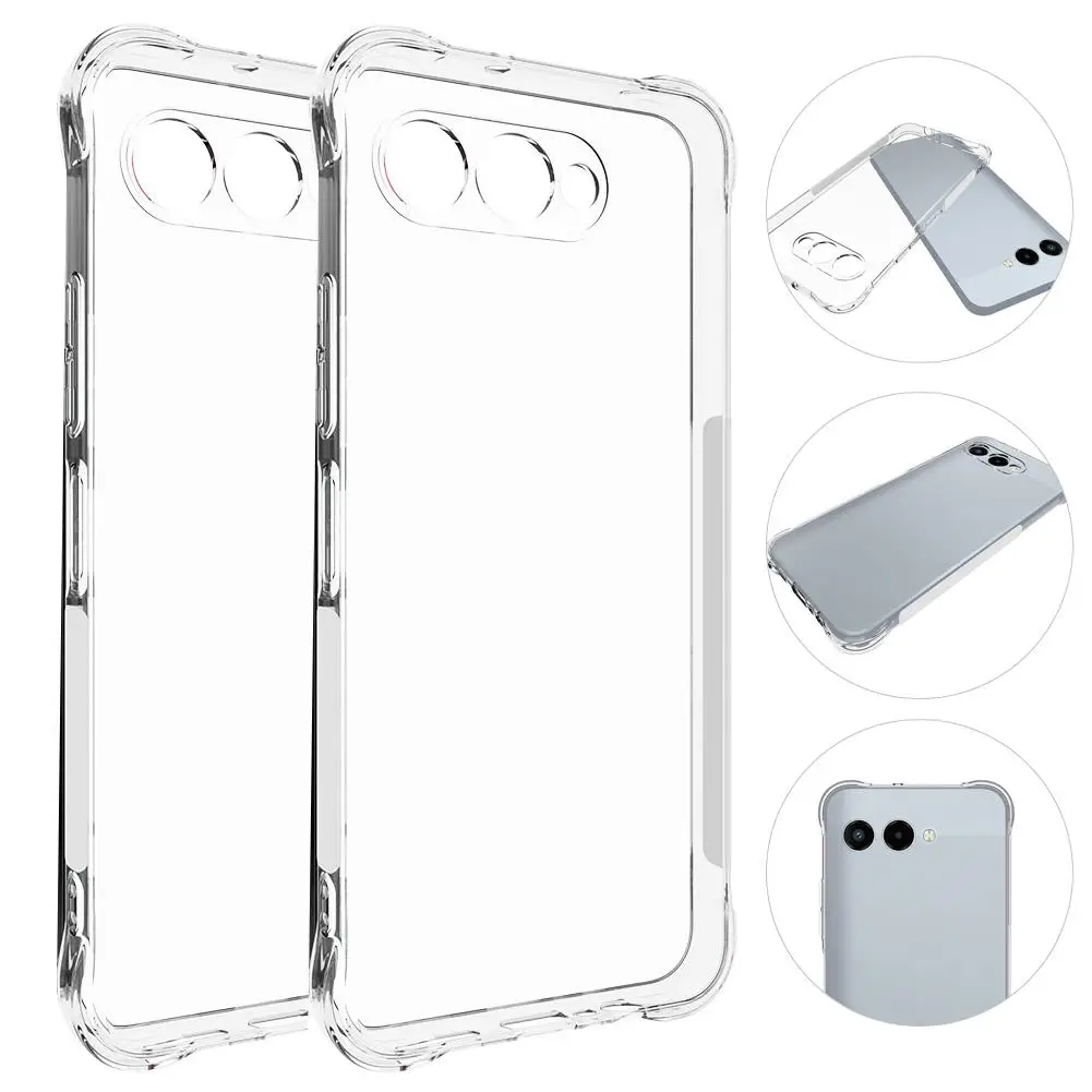 T-Mobile Revvl 8 5G 보호 커버 소프트 클리어 케이스 방수용 TPU 투명 네 모서리 충격 방지 전화 케이스